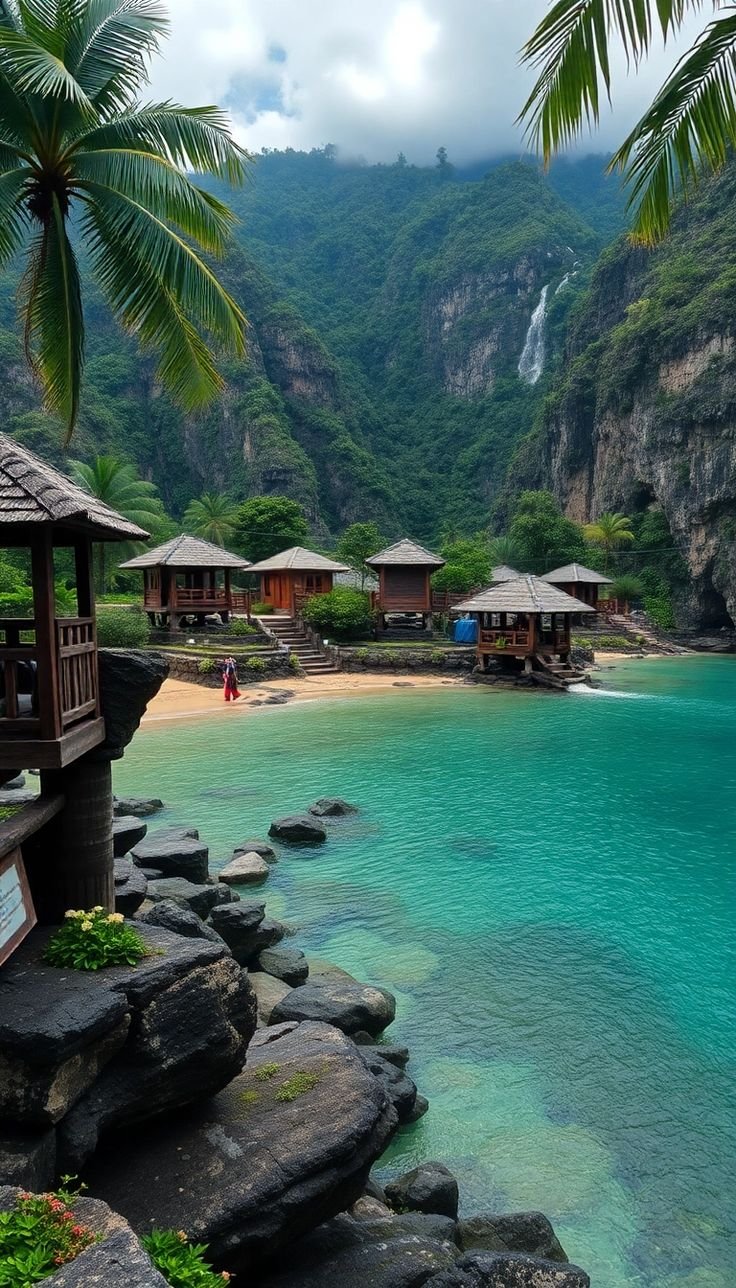 Bali temple and jungle